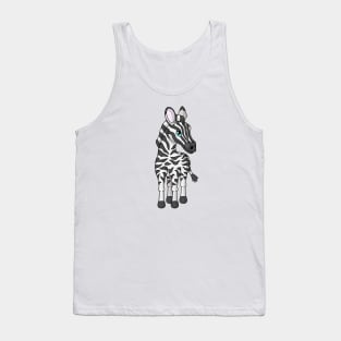 Zany Zebra Tank Top